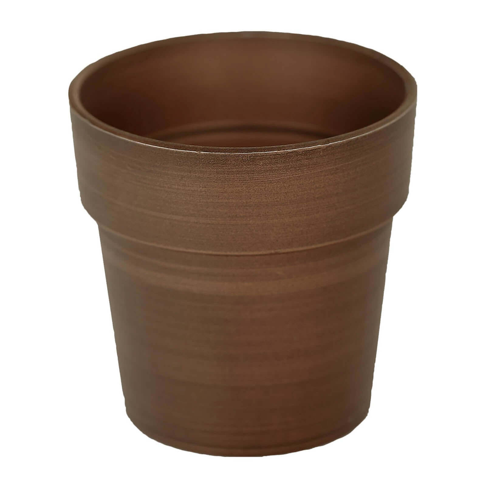 3 Pack Rustic Brown Small Flower Plant Pots, Indoor Decorative Planters 3