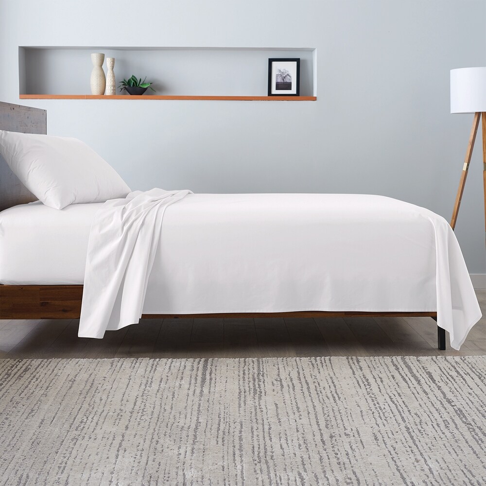 100% Cotton Percale Cool and Crisp Deep Pocket Sheet Set