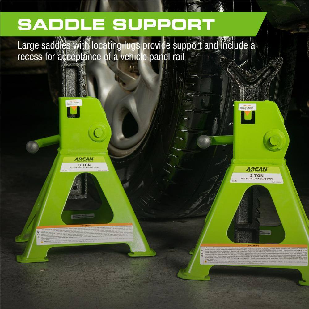 Arcan 3-Ton Steel Jack Stands ALJS3