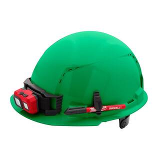 MW BOLT Green Type 1 Class C Front Brim Vented Hard Hat with 6 Point Ratcheting Suspension 48-73-1226