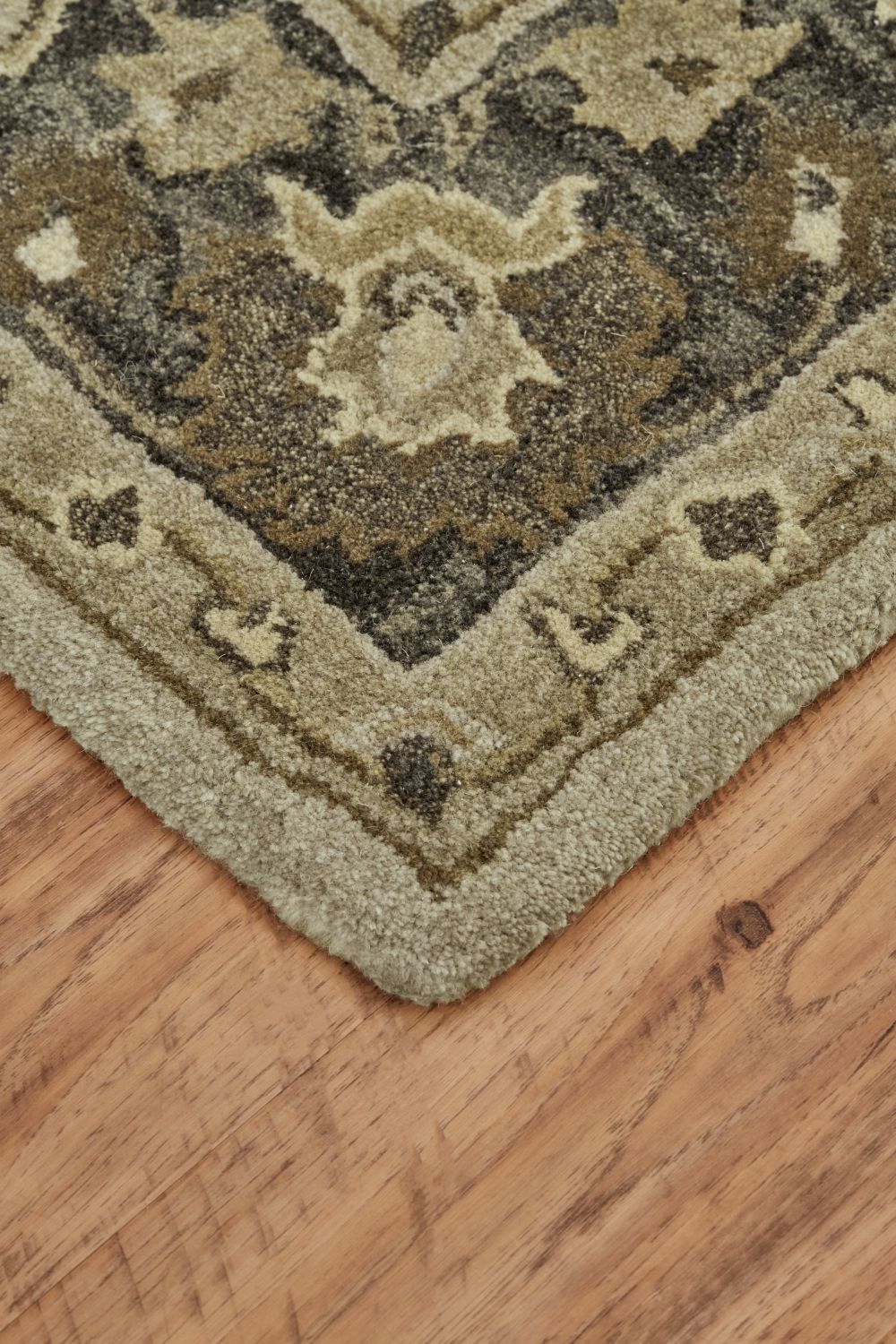 Botticino Hand Tufted Gray and Beige Rug by BD Fine