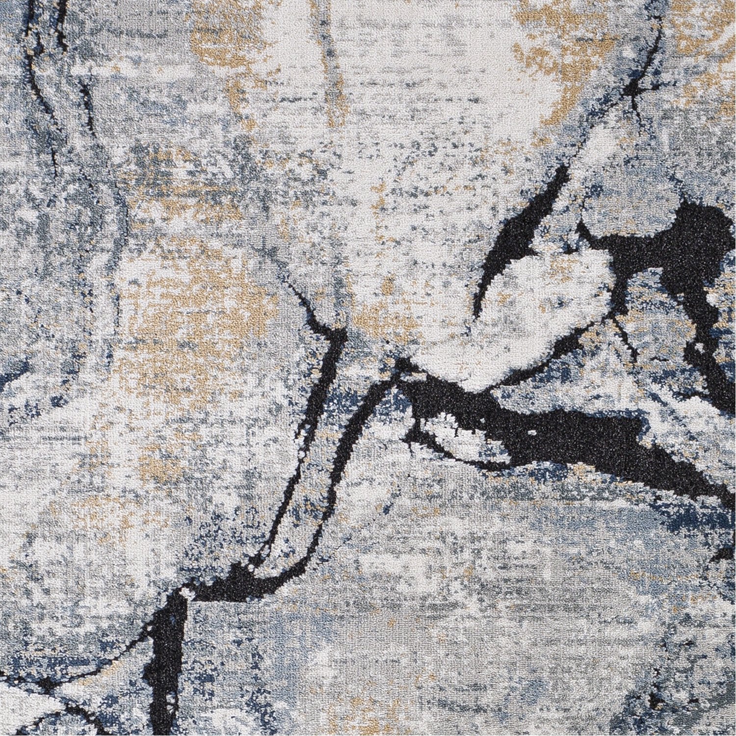 Jolie Rug in Medium Gray, Tan, Light Gray, Ivory, Charcoal, Dark Blue, Black