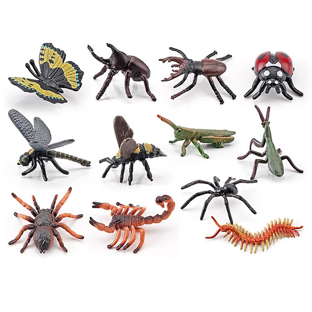 6pcs Simulation Insect Model Butterfly Beetle Spider Home Decorative Children Toys Learning Teaching Aids Type B