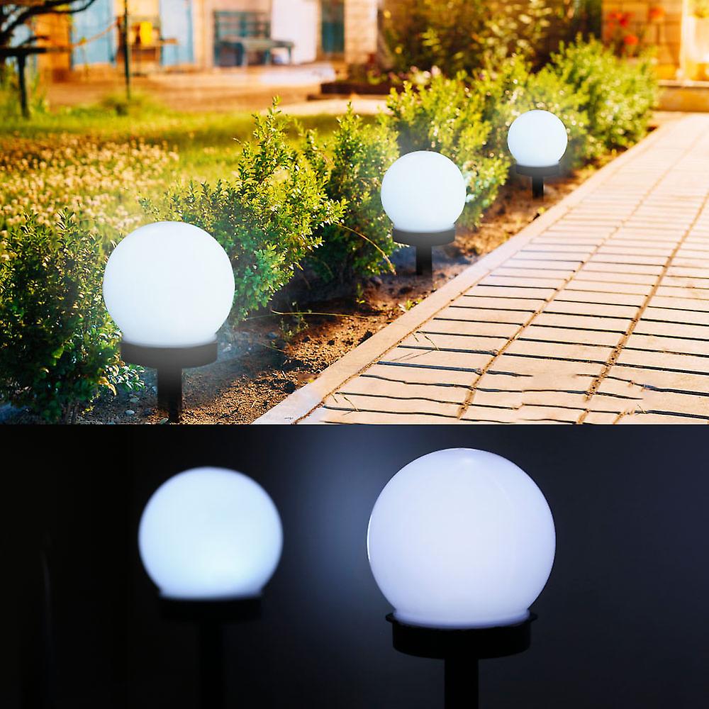 Led Solar Energy Powered Bulb Lamp Waterproof Outdoor Garden Street Solar Panel Ball Light Cold White 1pc  Pack Of 1