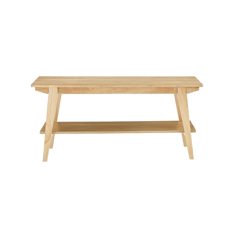 Middlebrook Contemporary Entry Bench with Storage Shelf