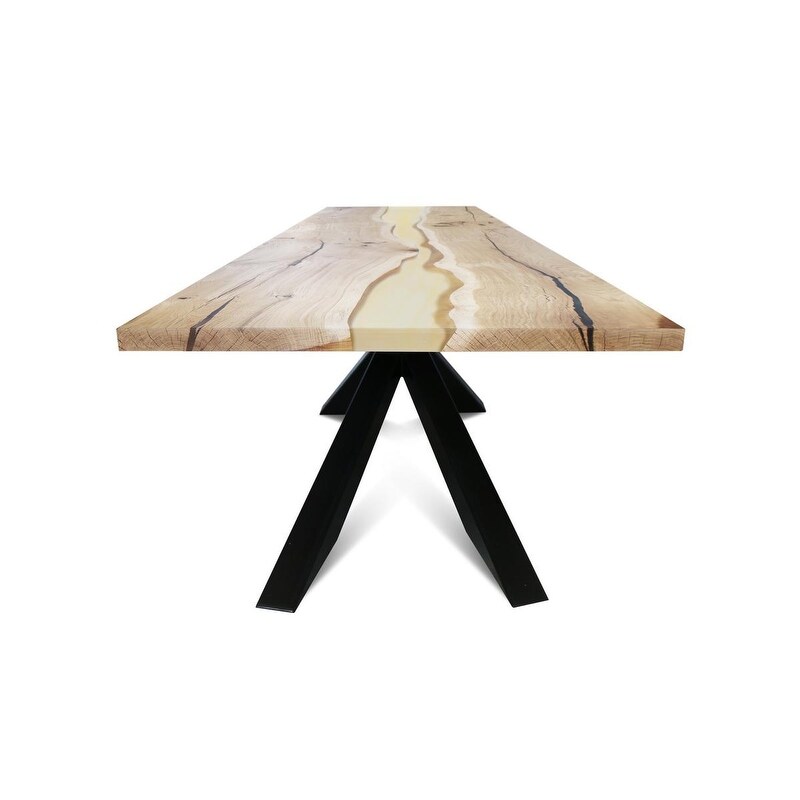 ADLER 2X Dining Table   Natural Oak/Black