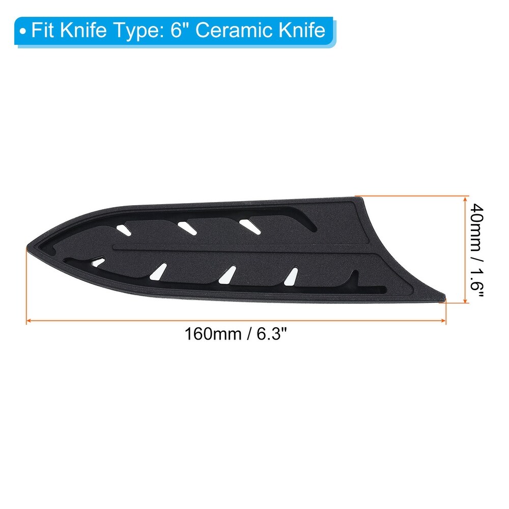 2Pcs Plastic Kitchen Knife Sheath Cover Sleeves for 6\