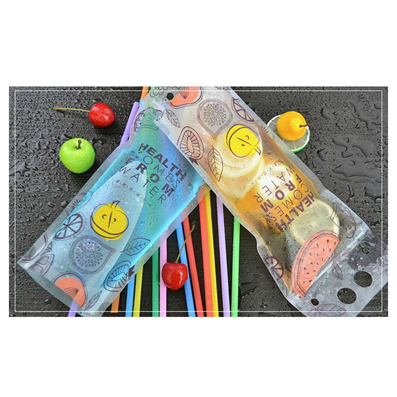 Muka 50 PCS Juice Pouches with Ziplock and Handle ...