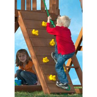 Swing-N-Slide Playsets Professionally Installed Sky Tower Complete Wooden Outdoor Playset with Slide Swings and Swing Set Accessories 6036