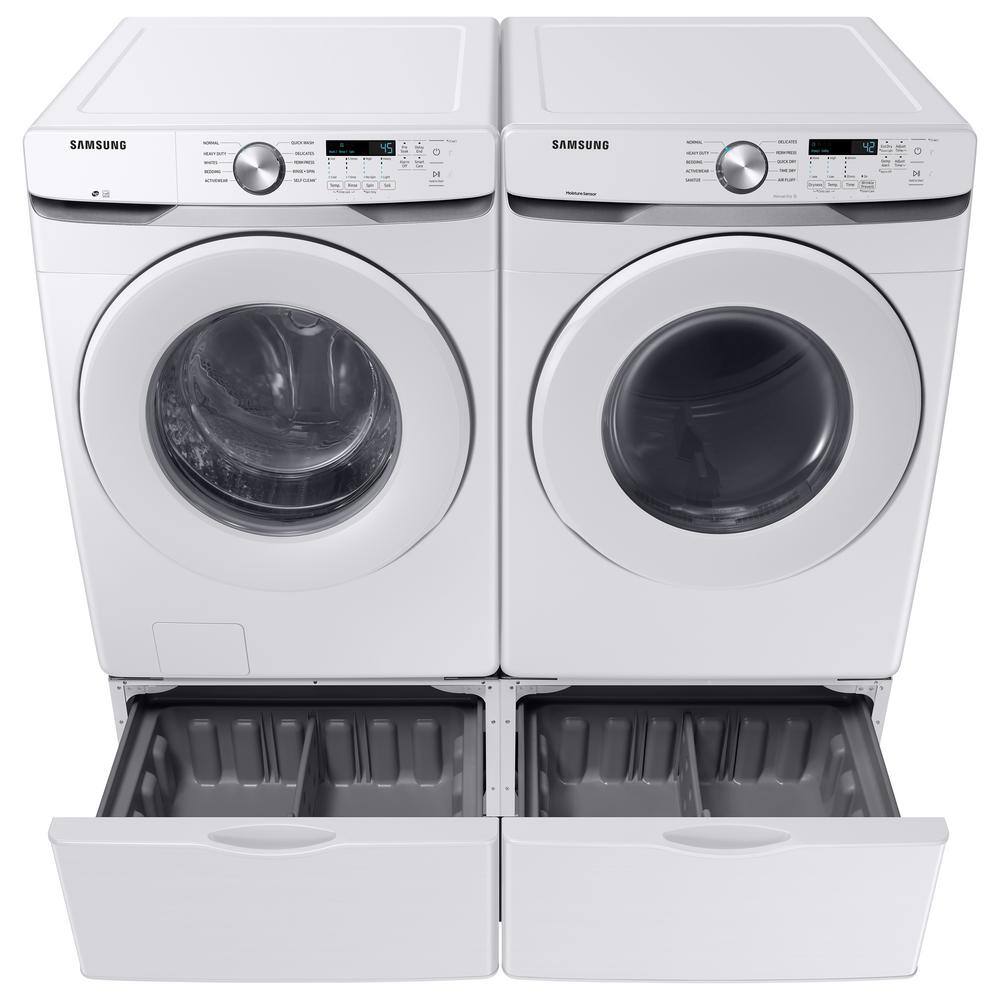  7.5 cu. ft. Stackable Long Vented Gas Dryer with Sensor Dry in White DVG45T6020W