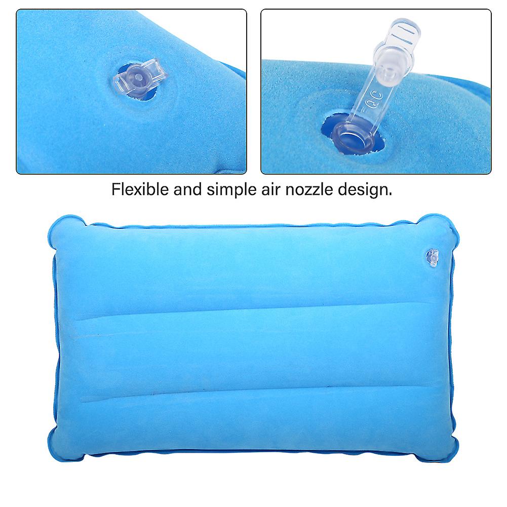 Outdoor Portable Folding Casual Inflatable Pillow For Camping Climbing Hiking (sky Blue)