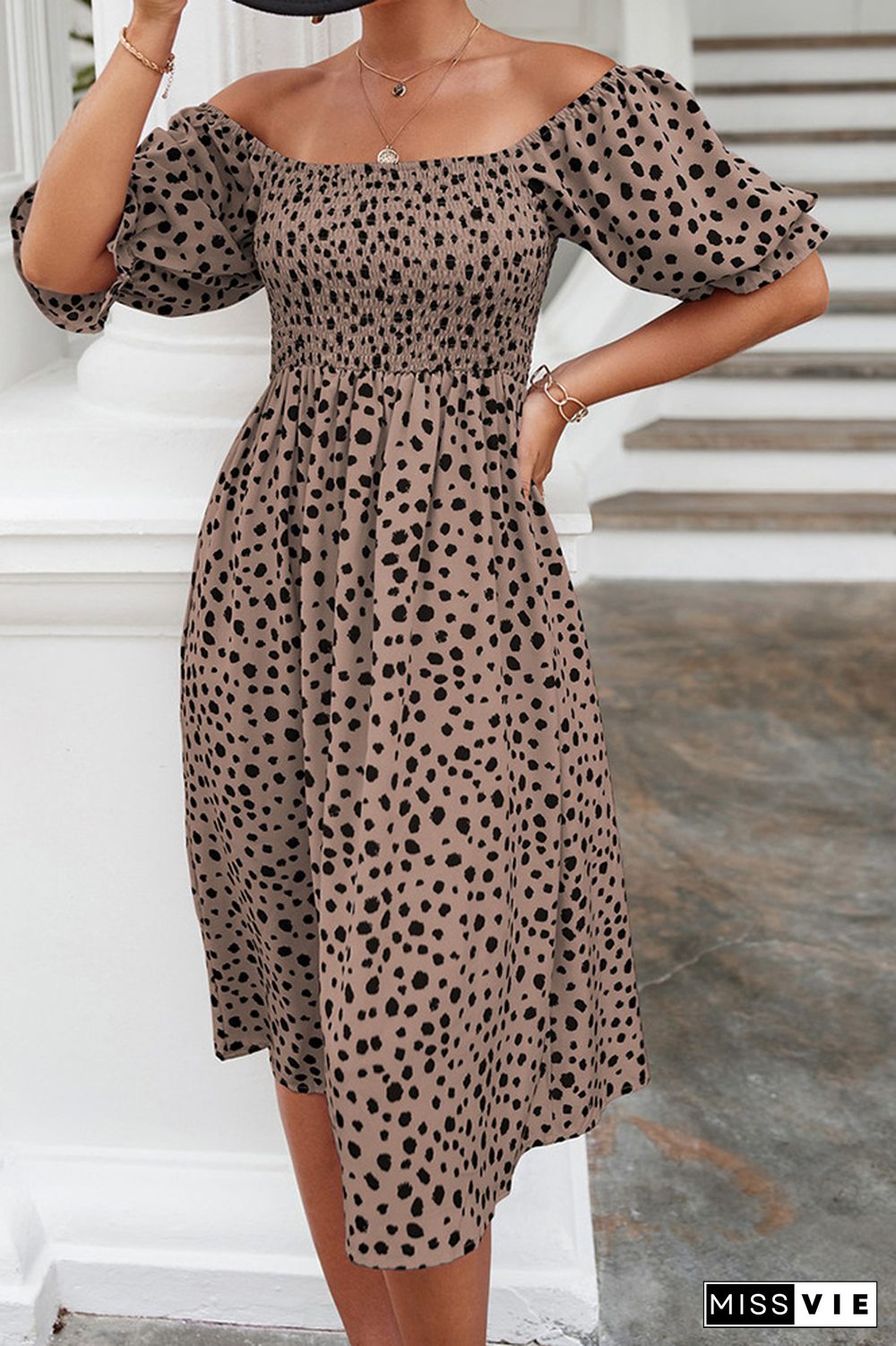 Polka Dot Print Dress Wholesale