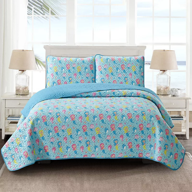 Harper Lane Mermaids and Friends 2-piece Quilt Set Twin