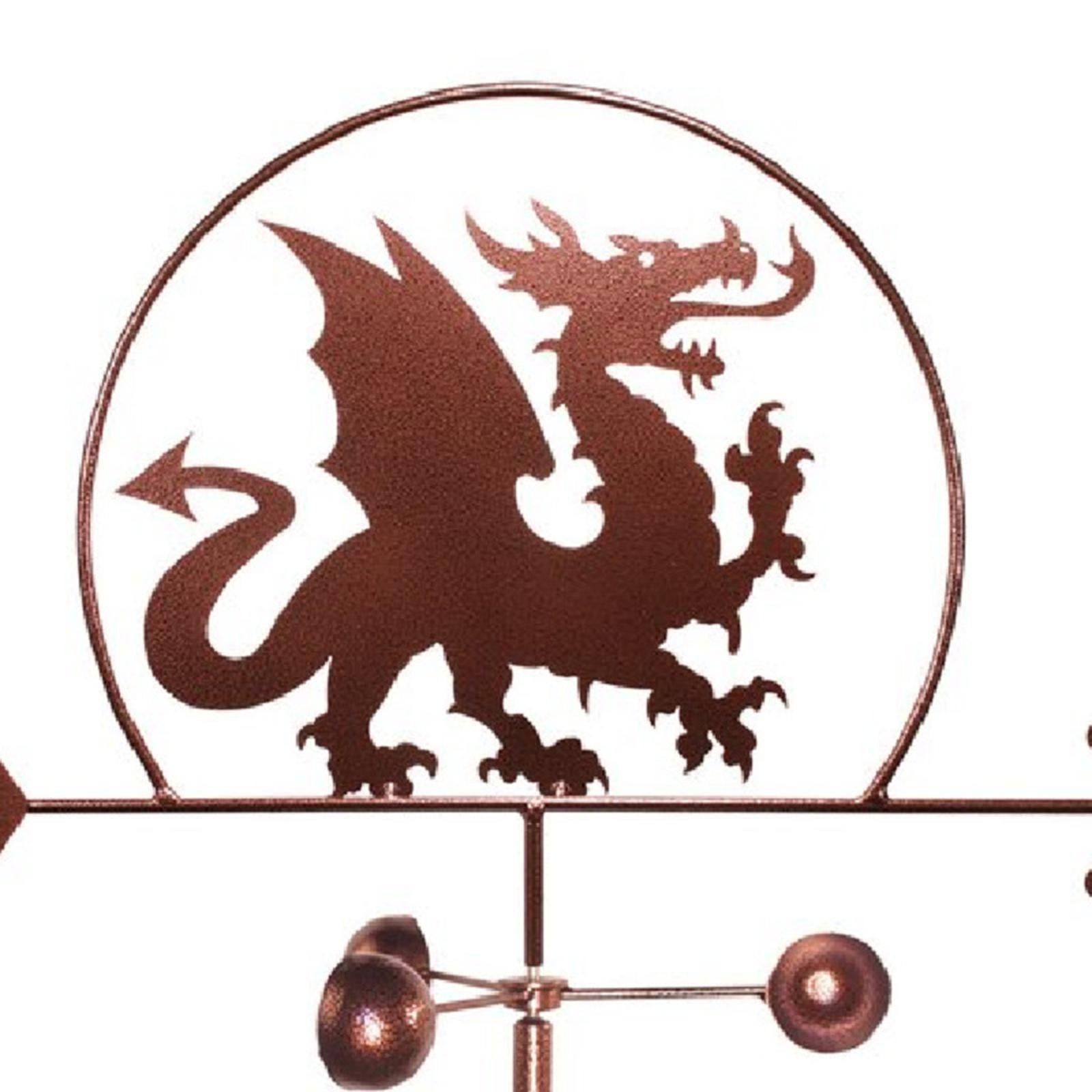 Metal Iron Dragon Weathervane Weather Vane Outdoor Roof Farm Decor 79cm