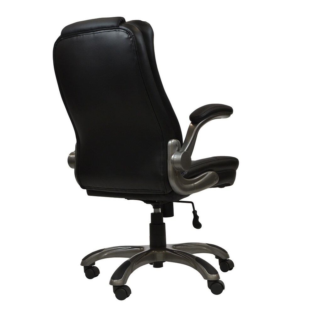 Executive Office Computer Desk Chair with Armrests  Ergonomic Chair with Adjustable Height   Tilt Angle Home Office Desk Chairs