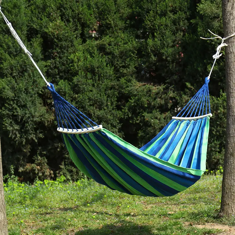 Hot sales portable stand folding parachute canvas outdoor swing hammock chair