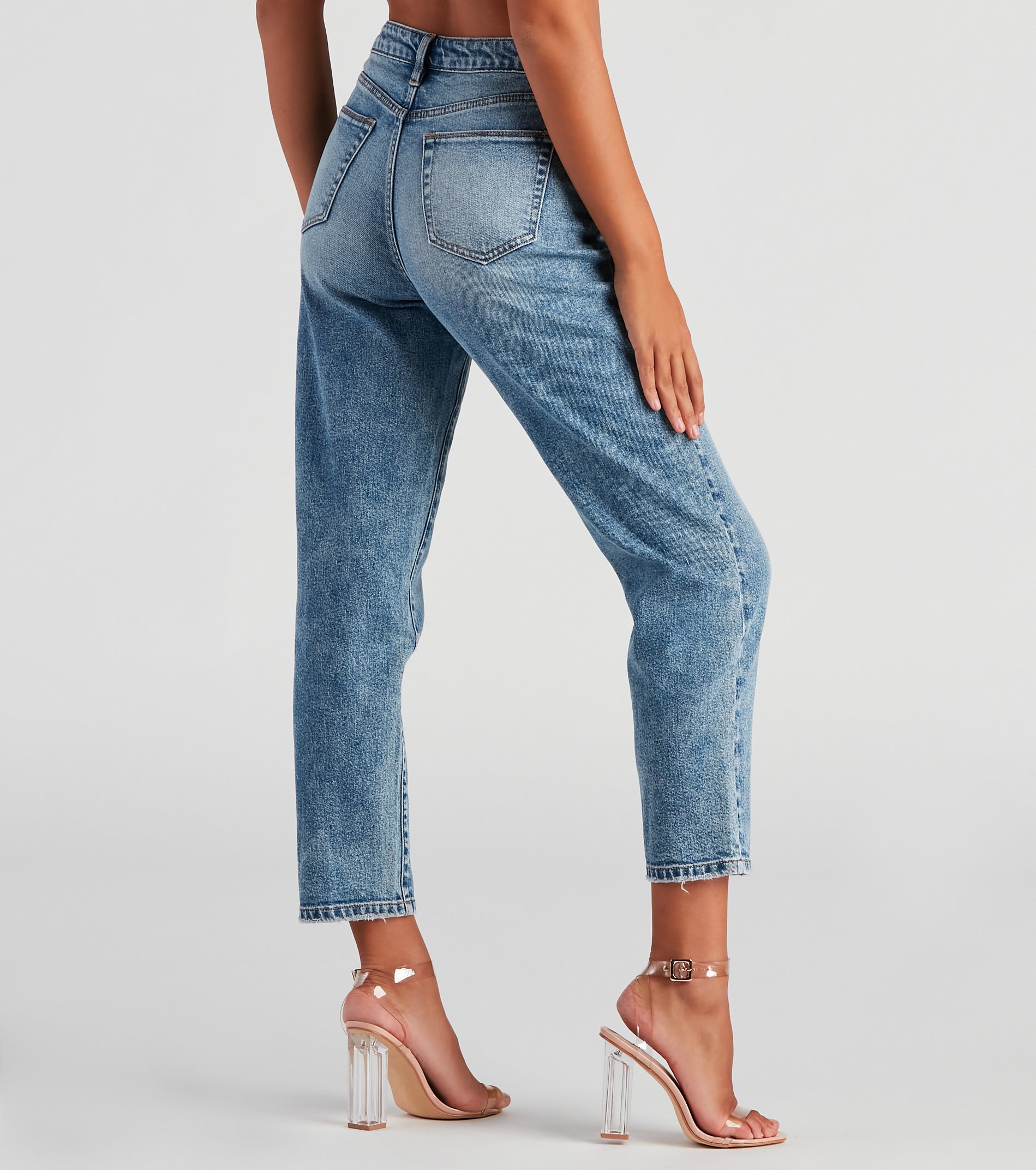 Ella High Rise Mom Jeans By Windsor Denim