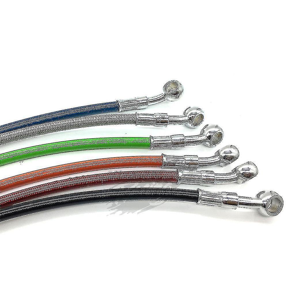 Naiwang 1pcs Cycle Dirt Bike Bed Brake Hose Line Steel Brake Cable Hydraulic Banjo Pipe 400mm-1500mm For Cyc