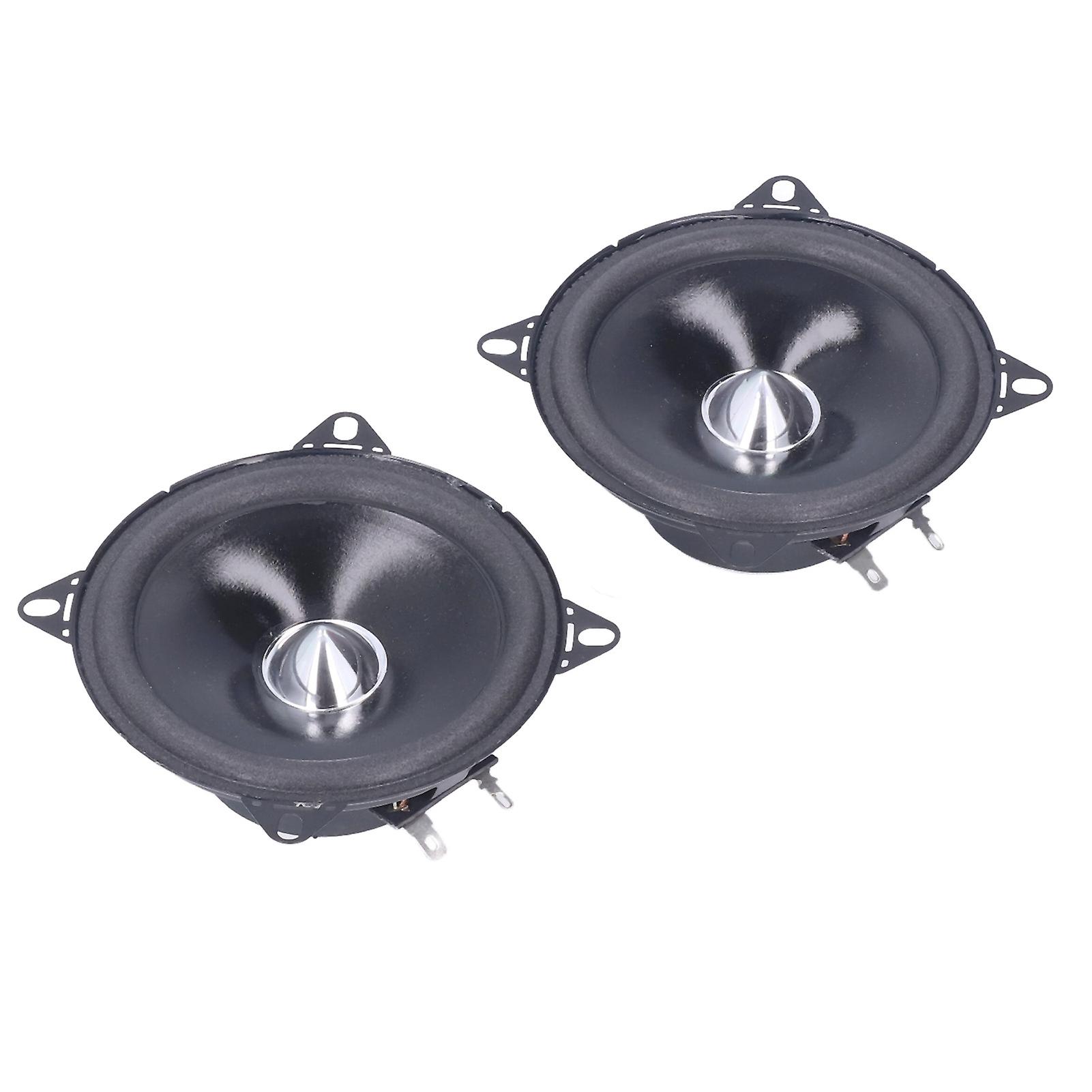 2 Pcs 4in Car Coaxial Speaker Stereo Audio Loudspeaker Universal For Auto Audio System