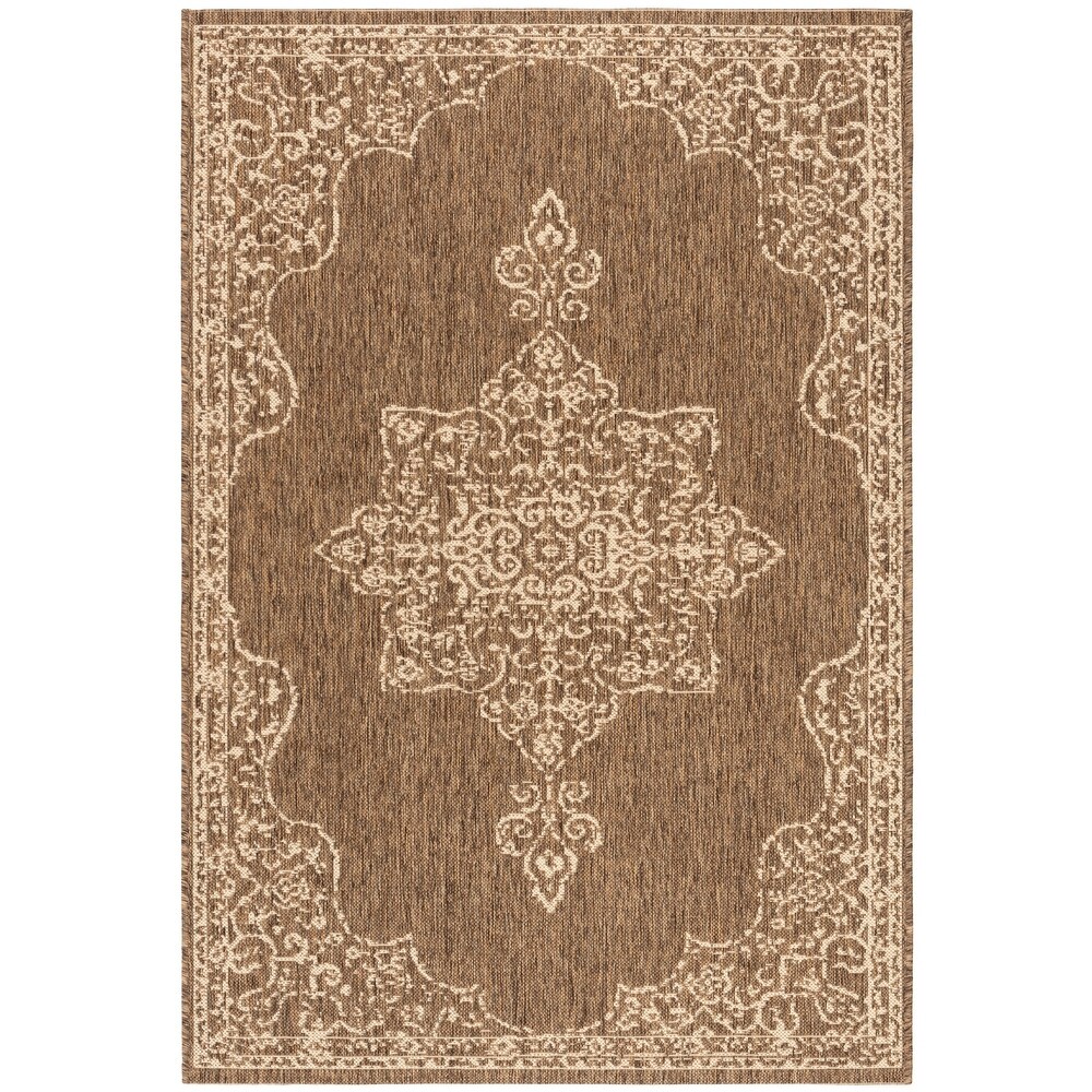 SAFAVIEH Beach House Winona Indoor/ Outdoor Waterproof Patio Backyard Rug