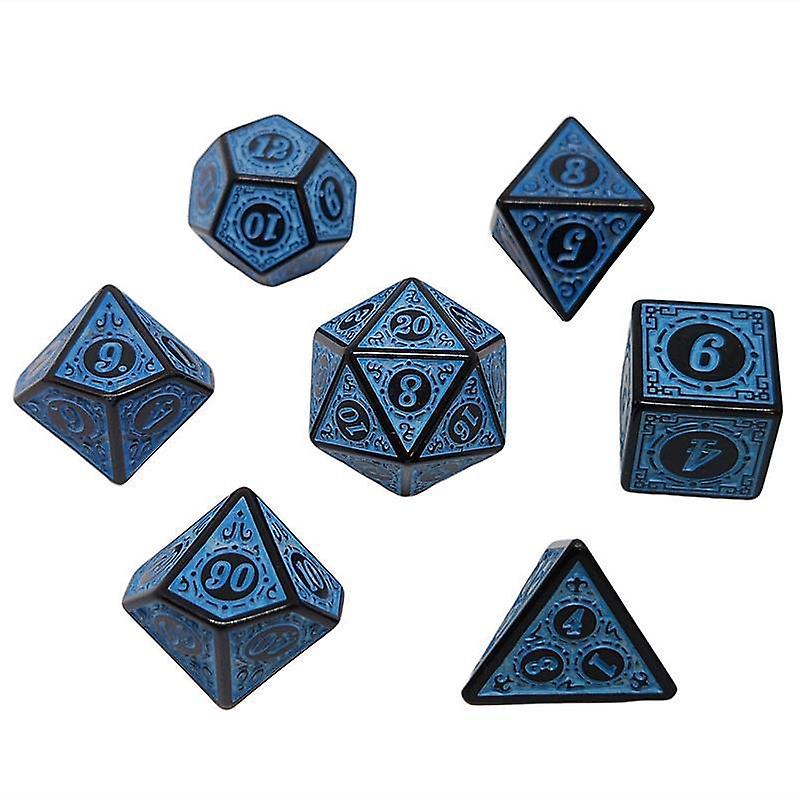 7x Dice for Dungeons and Dragons (DnD) - Blue