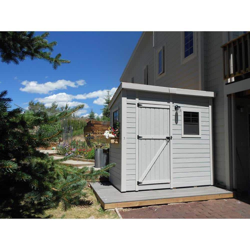 Outdoor Living Today Spacesaver 8 ft. x 4 ft. Western Red Cedar Single Door Shed SS84