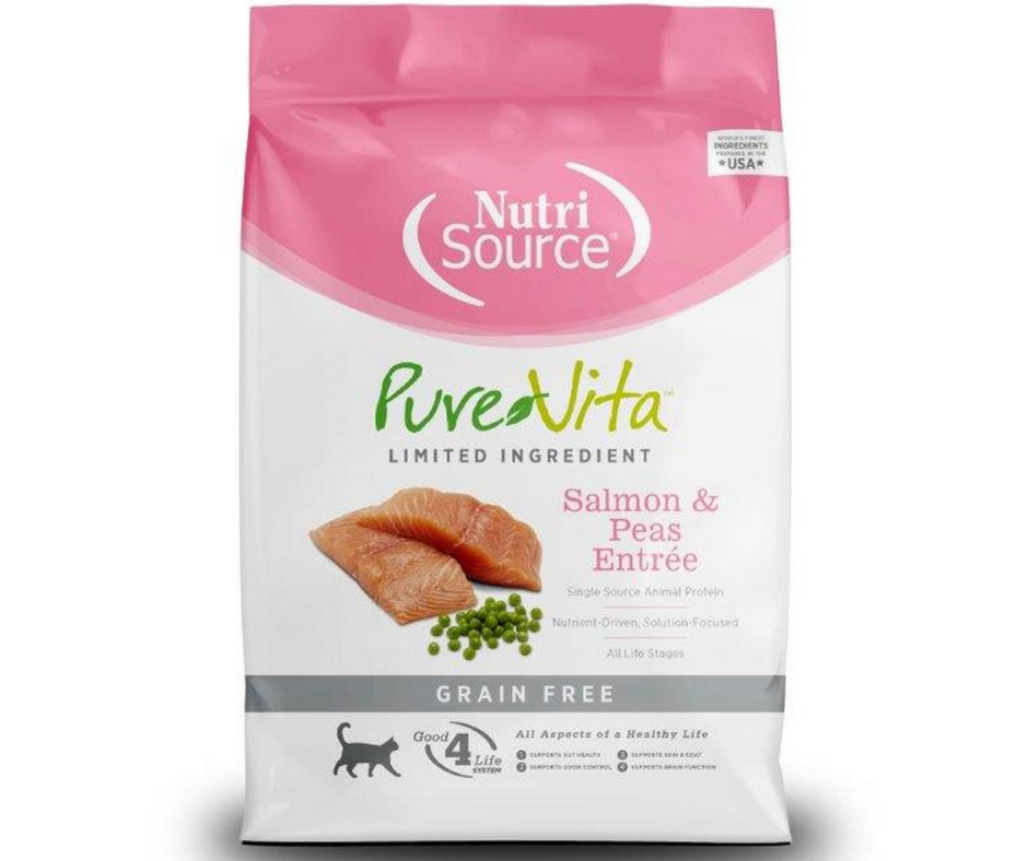 NutriSource Pure Vita - All Cat Breeds， All Life Stages Grain Free Sal