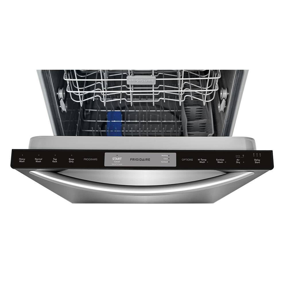 Frigidaire 24 In. in. Top Control Built-In Tall Tub Dishwasher in Stainless Steel with 4-Cycles 54 dBA FFID2426TS