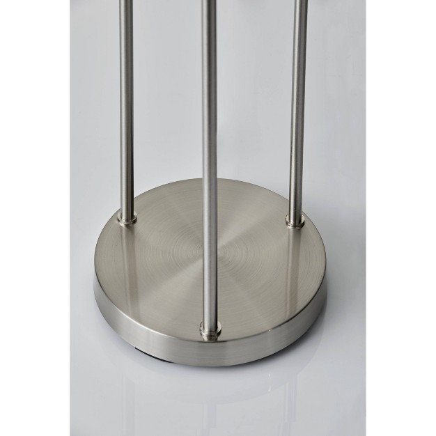 Trio Floor Lamp Silver Adesso