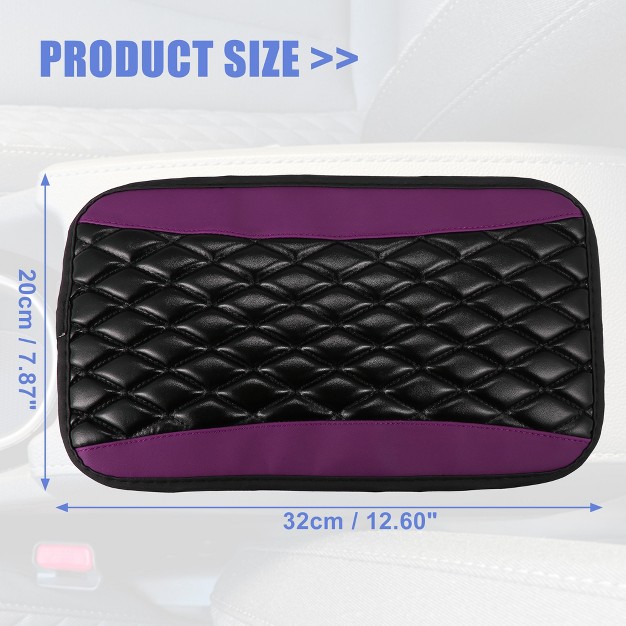 Unique Bargains Universal Waterproof Anti Slip Pu Leather Car Center Console Cover Pad