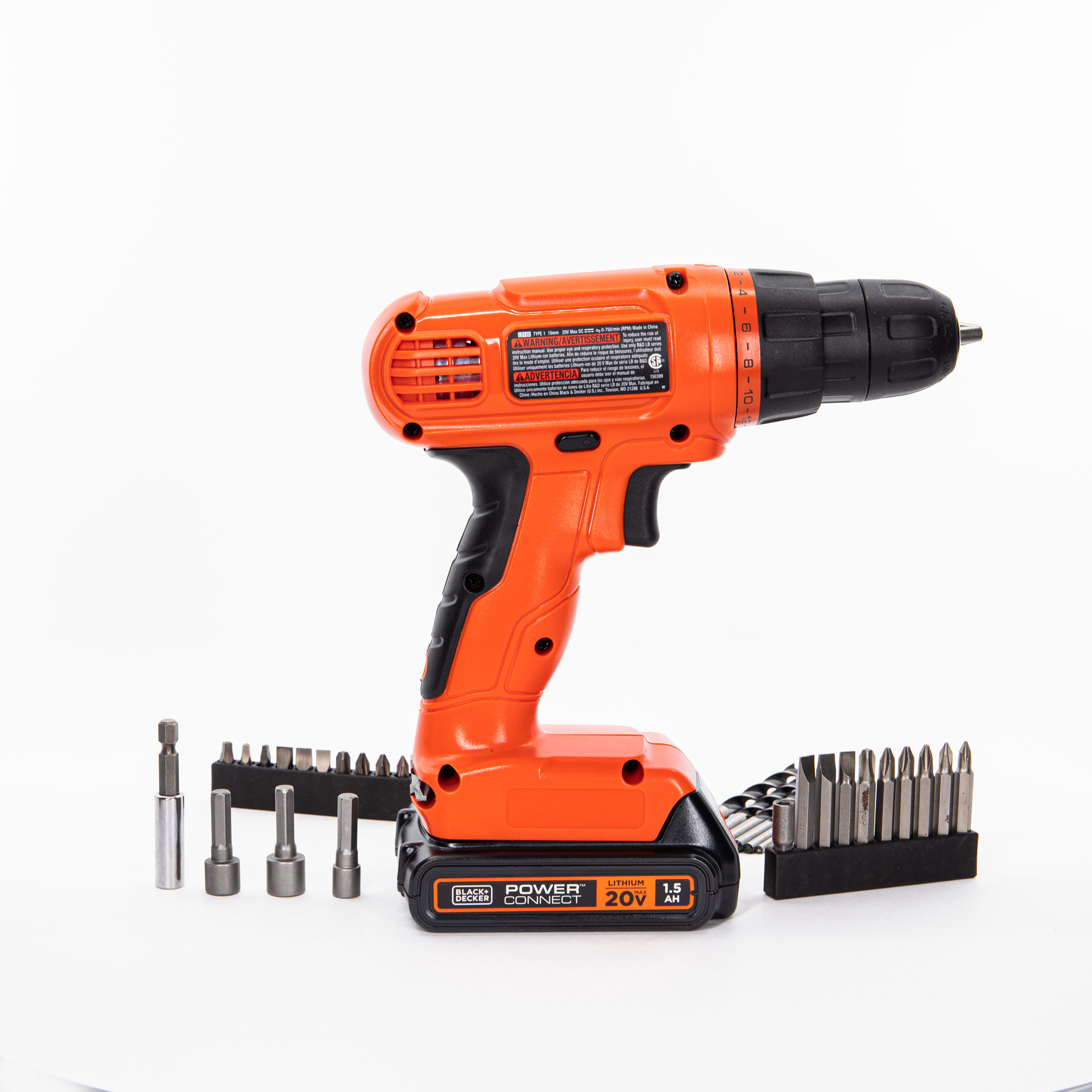 20V MAX* POWERCONNECT™ Cordless Drill/Driver + 30 Pc. Kit