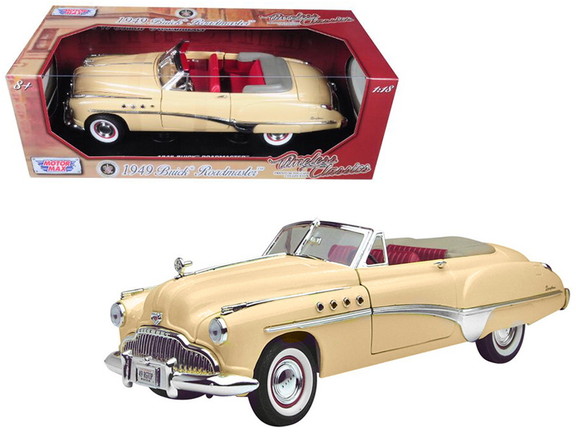 Motormax 73116cr  1949 Buick Roadmaster Cream with...