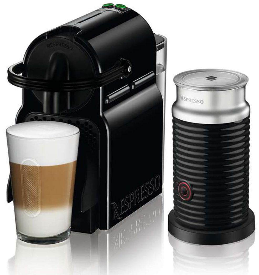 Nespresso Inissia Black Espresso Maker With Aerocinno