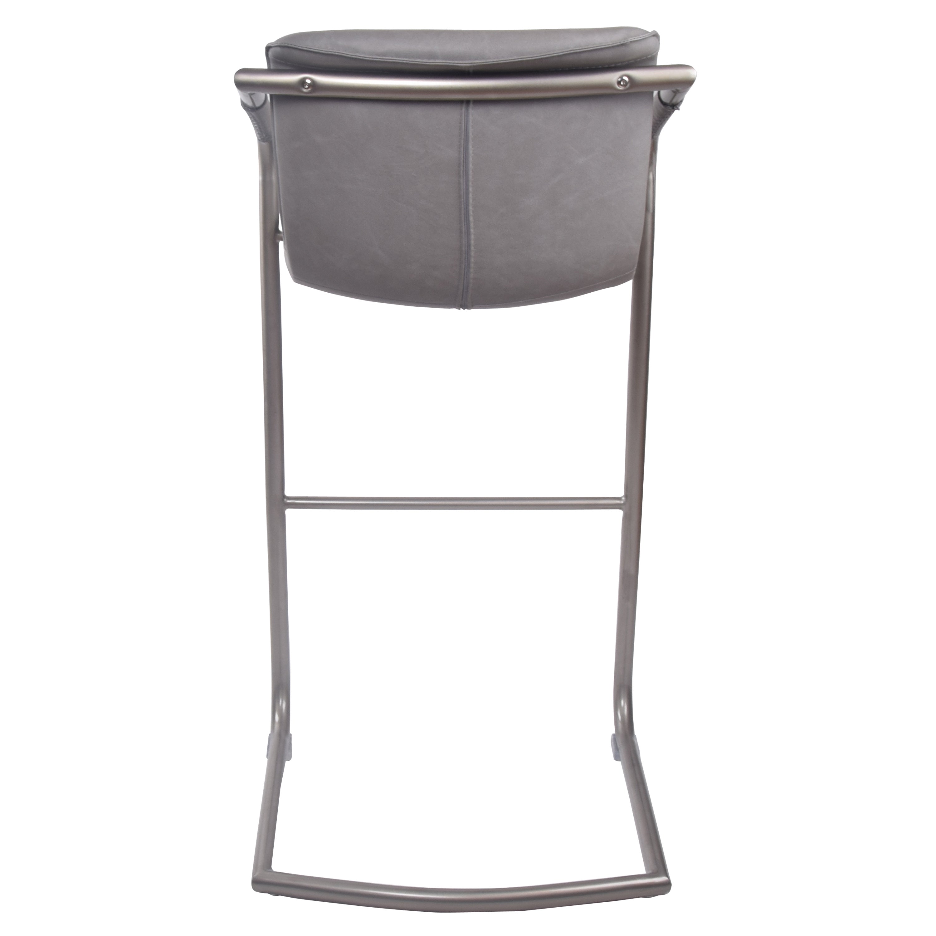 Indy Faux Leather Arm Bar Stool (Set of 2)， Multiple Colors