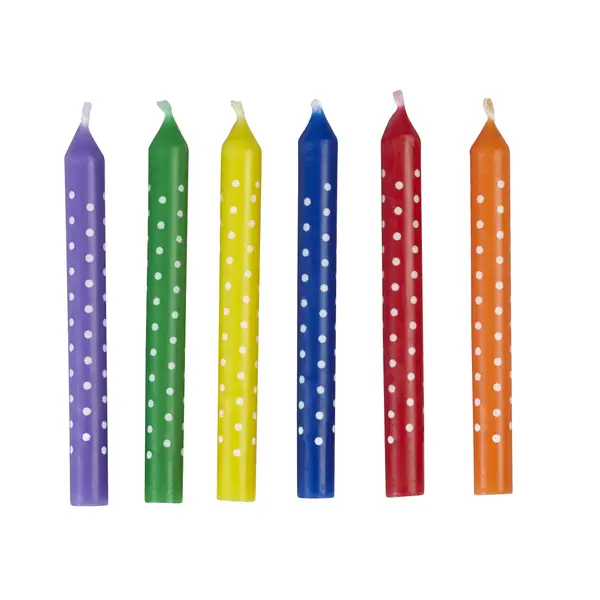 Wilton 12-Count Polka Dot Birthday Candles