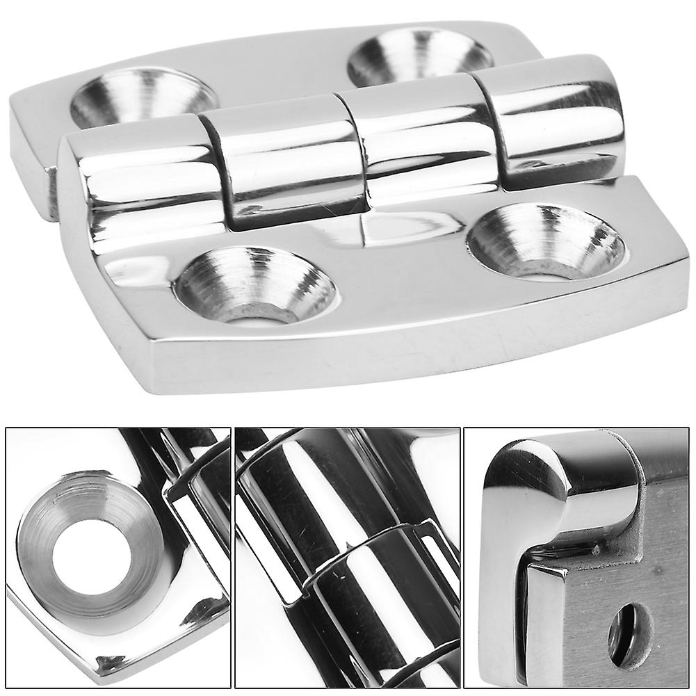 316 Stainless Steel Arc-shaped 4-hole Hinge For Boat Yacht Cabinet Door