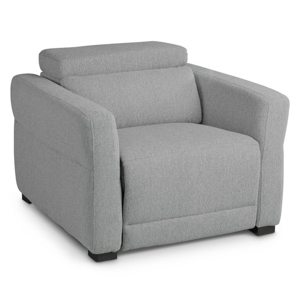 Isla Power Recliner Gray Steve Silver Co