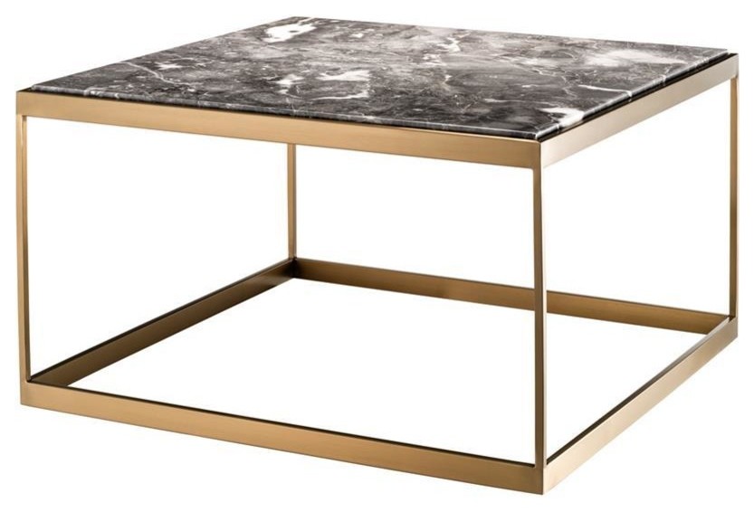 Grey Marble Side Table  Eichholtz La Quinta   Contemporary   Side Tables And End Tables   by Oroa   Distinctive Furniture  Houzz