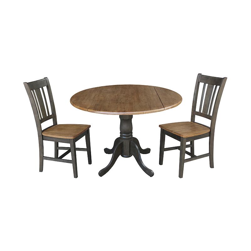 International Concepts Dual Drop Leaf Table with San Remo Side Chairs 3-pc. Dining Set