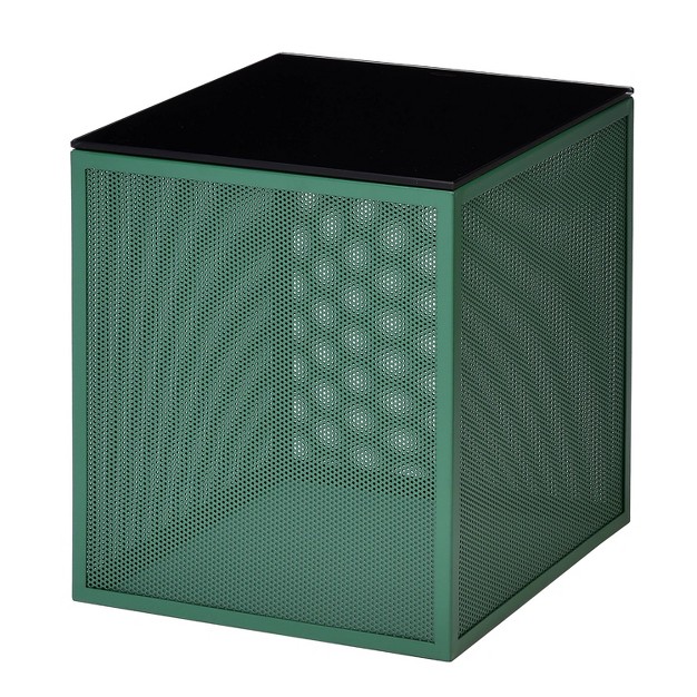 Dervock Glass Top Side Table With Glass Top Mibasics