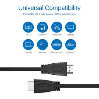 ZOSI 6 ft.2 m Standard HDMI Cable (2-Pack) SP-XC-200-HD*2