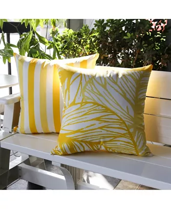 Homey Cozy Marissa Leaf Outdoor Pillow