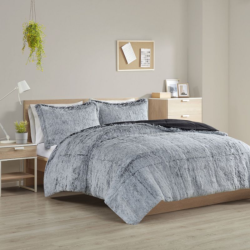 Intelligent Design Malea Shaggy Faux Fur Comforter Set