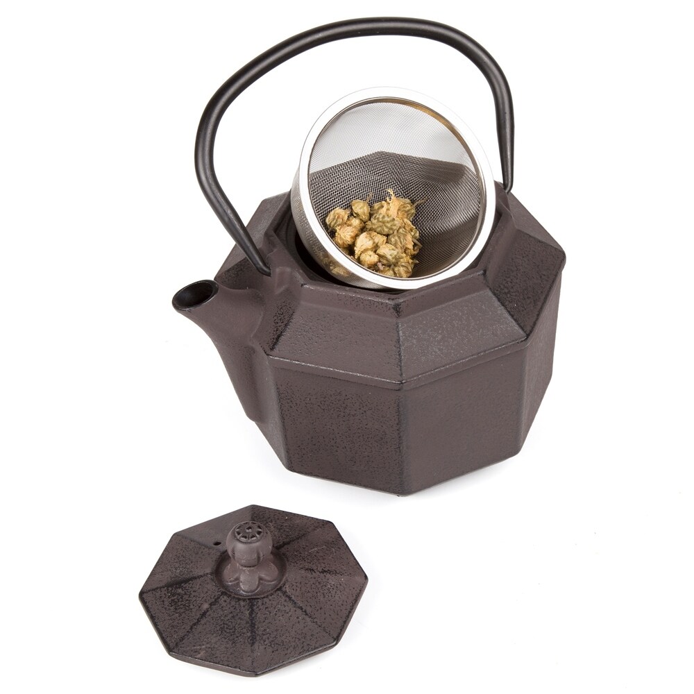 Creative Home Kyusu Brown Cast Iron 34 oz. Tea Pot