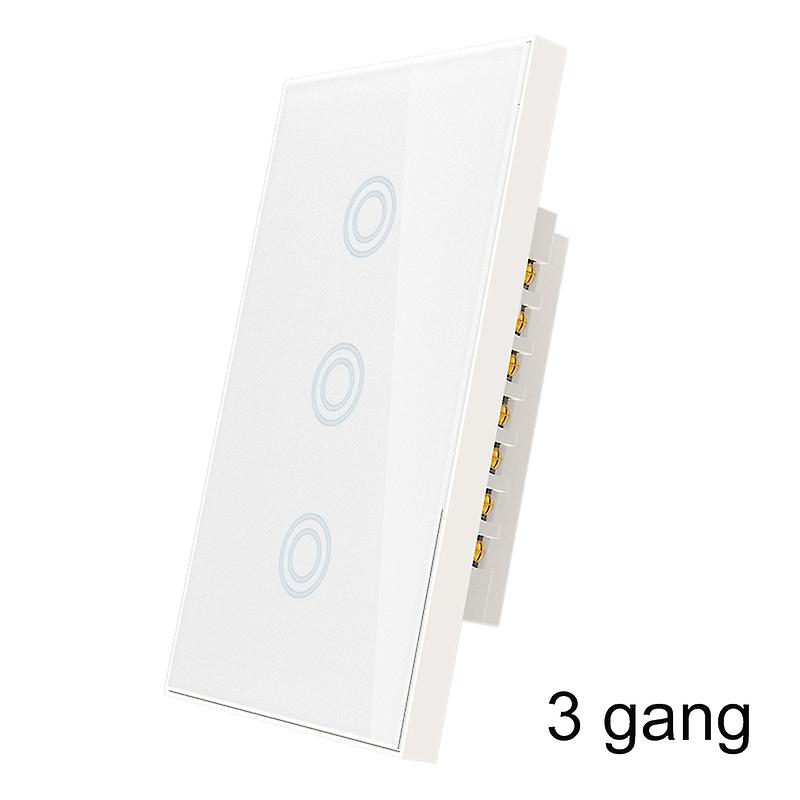 Wifi Smart Light Switches Touching Panel Glass Remote Wall Switch Compatible For Alexa New