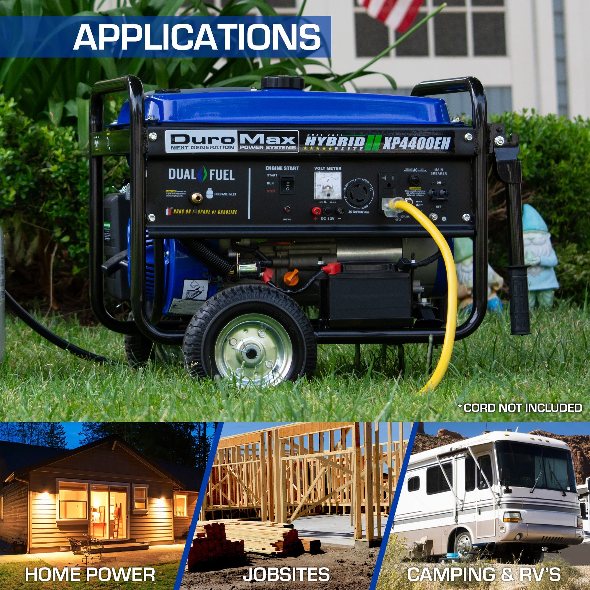 4,400 Watt Dual Fuel Portable Generator