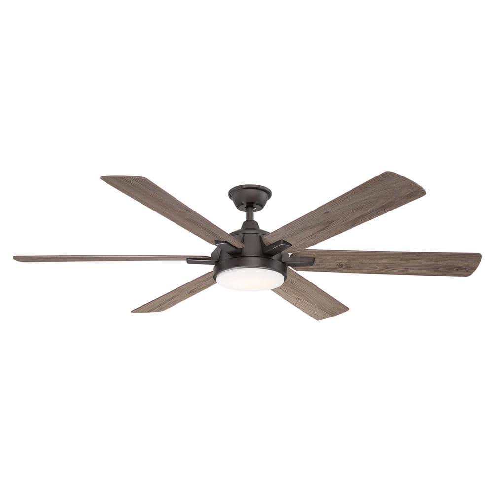 Home Decorators Collection Carden 66 in LED Espresso Bronze Ceiling Fan with Light and Remote Control