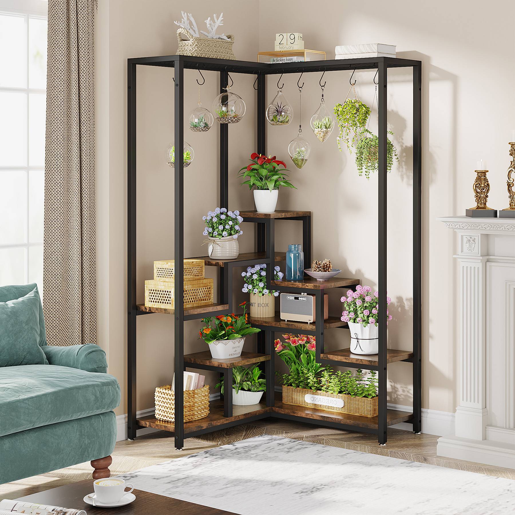 Corner Plant Stand, 70.9