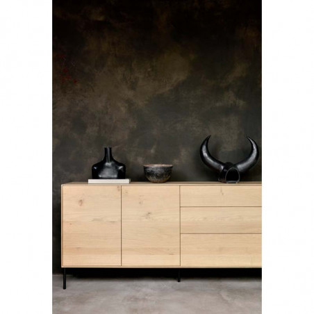 Buffet Whitebird 180X45X80CM Chêne vernis Ethnicraft - Mobilier Intérieur - GRIIN