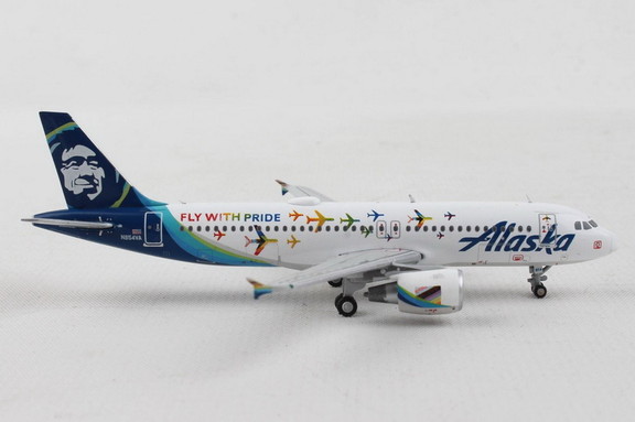 Gemini Alaska A320 1/400 Reg N854Va Fly With Pride...